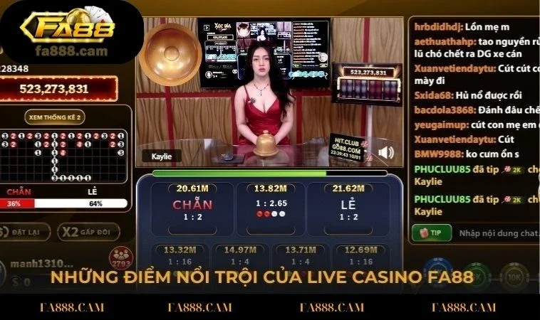 diem noi troi cua live casino Những điểm nổi trội của live casino FA88